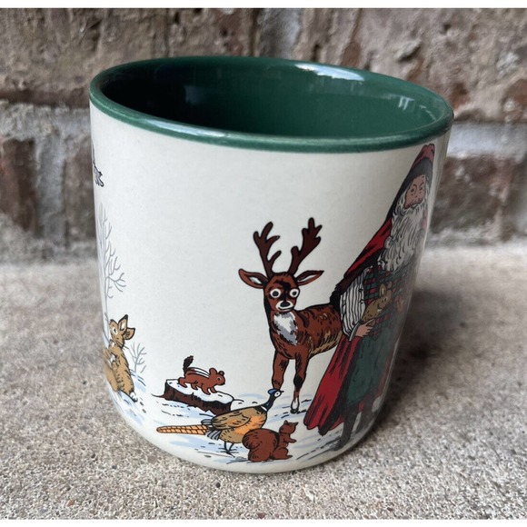 Lot of 3 Vintage 90s Potpurri Press Christmas Santa Claus Coffee Cups Mugs - Picture 8 of 10